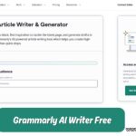 Grammarly AI Writer Free